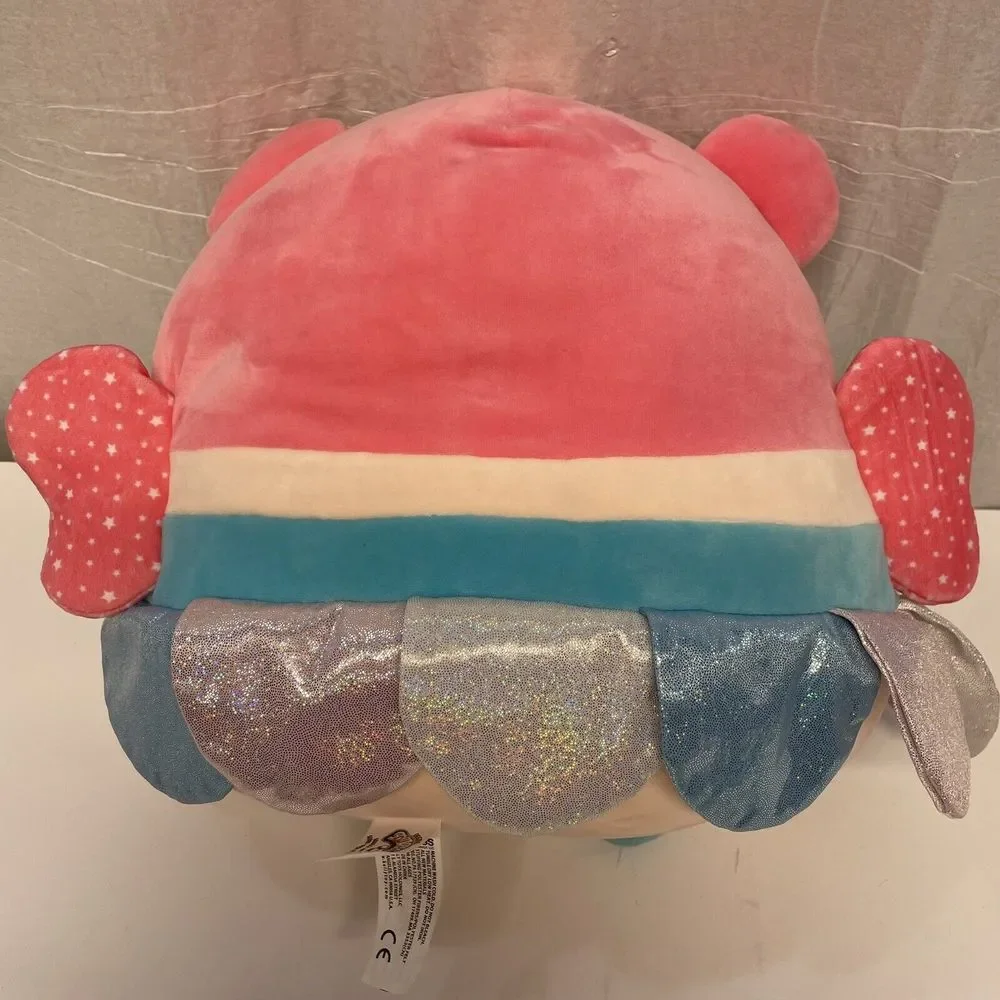Squishmallows Wendy the Frog Fairy Plush Toy 14 Inch Pink Blue Glitter - Picture 4 of 5